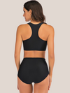 Tweedelig shapewear-badpak met hoge taille