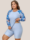 Badpakshort met lange mouwen