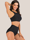 Tweedelig shapewear-badpak met hoge taille