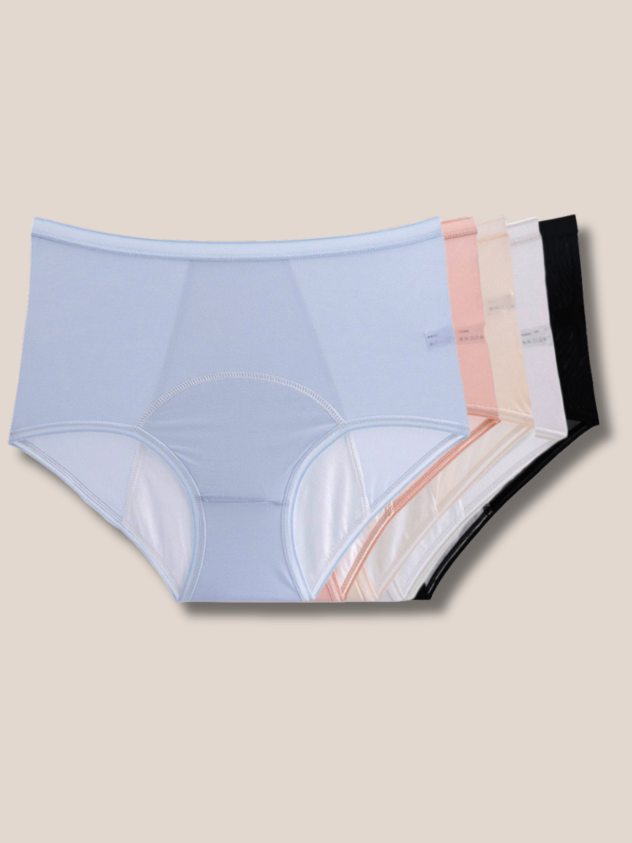 Set Incontinentiebroekjes Hoge Taille Dames – Lekvrij, Absorberend & Wasbaar