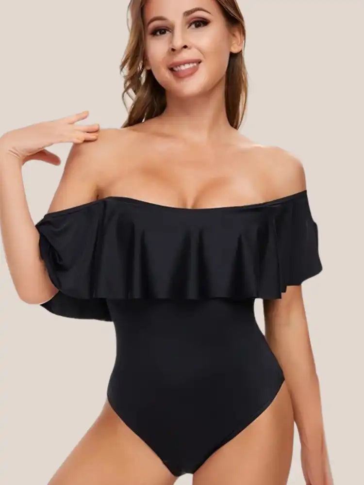 Chloé - Eendelig menstruatiebadpak met ruches