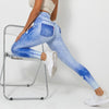 Afslankende legging met denimeffect 