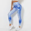 Afslankende legging met denimeffect 