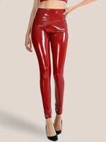 Legging Gainant Simili Cuir