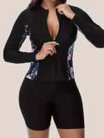 Maillot de bain Manche Longue noir