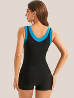 Maillot de bain gainant 1 Piece Bleu
