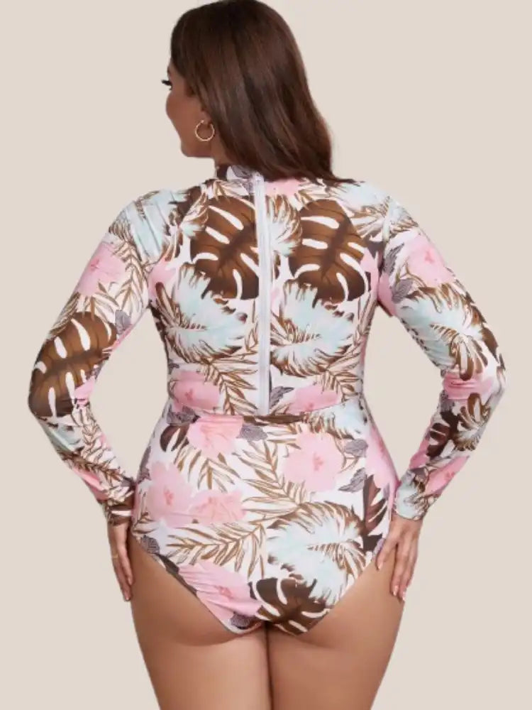 Maillot de bain gainant fleuri
