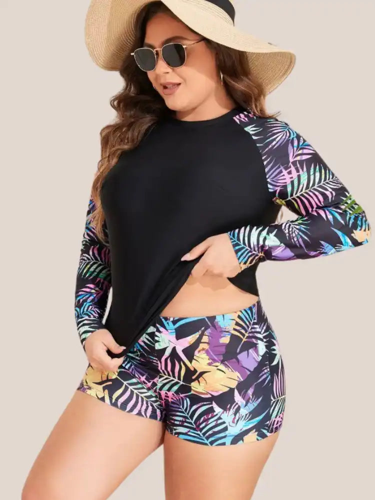 Maillot de bain manche longue Taille Haute