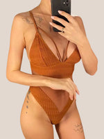 Monokini Marron