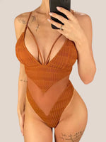 Monokini Marron