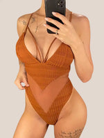 Monokini Marron