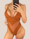 Monokini Marron