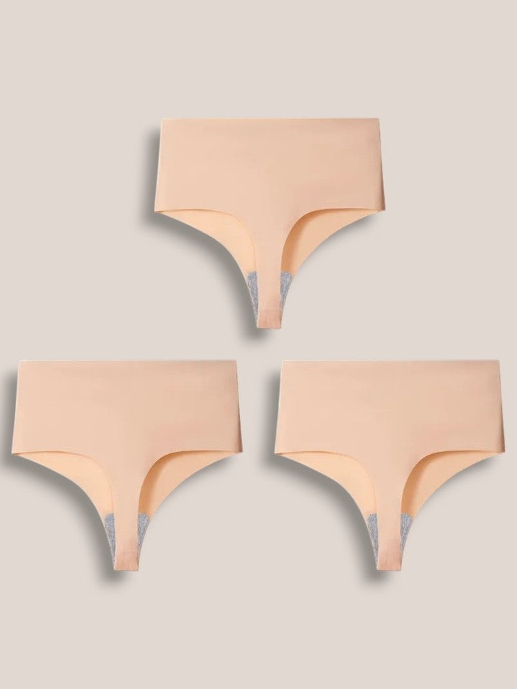 Naadloze High Waist String - Set van 3