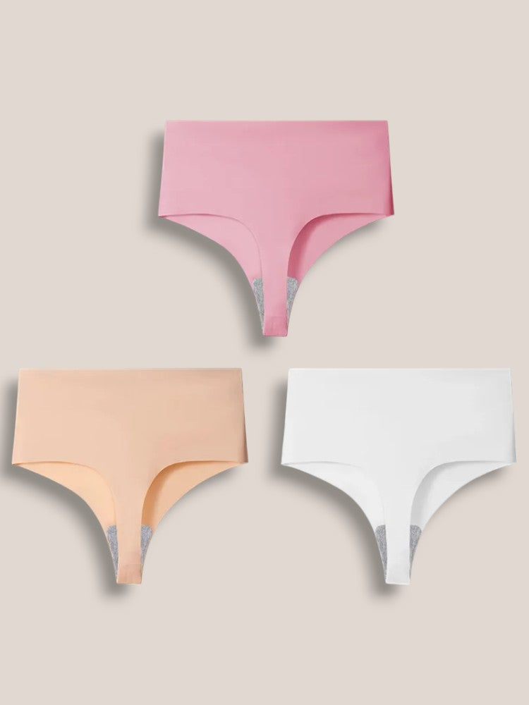 Naadloze High Waist String - Set van 3