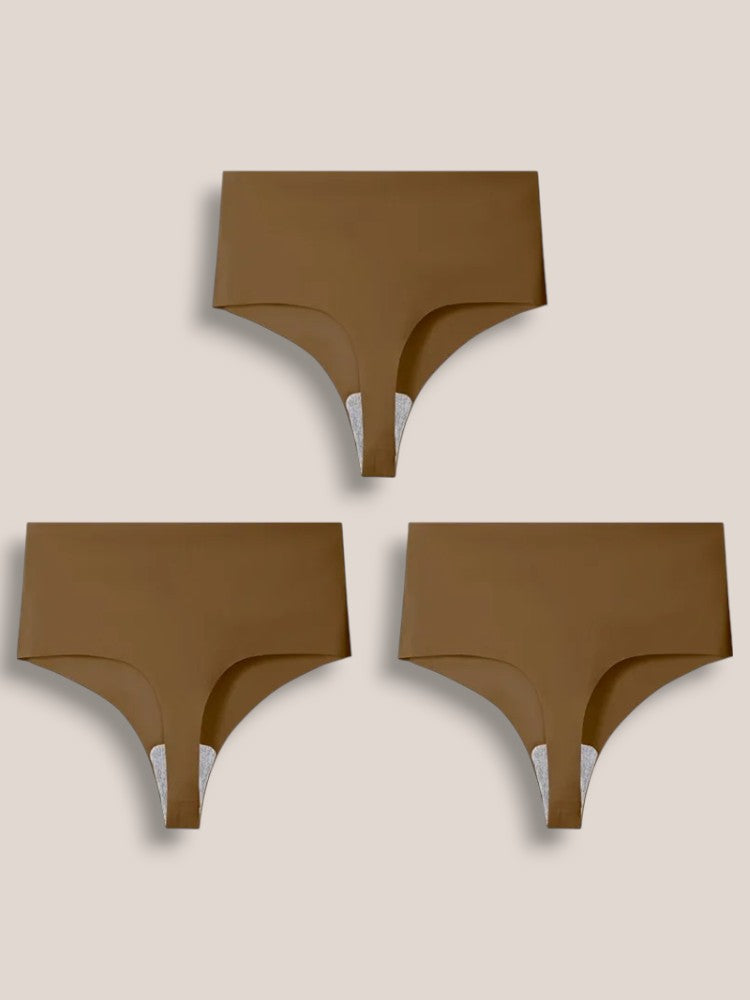 Naadloze High Waist String - Set van 3