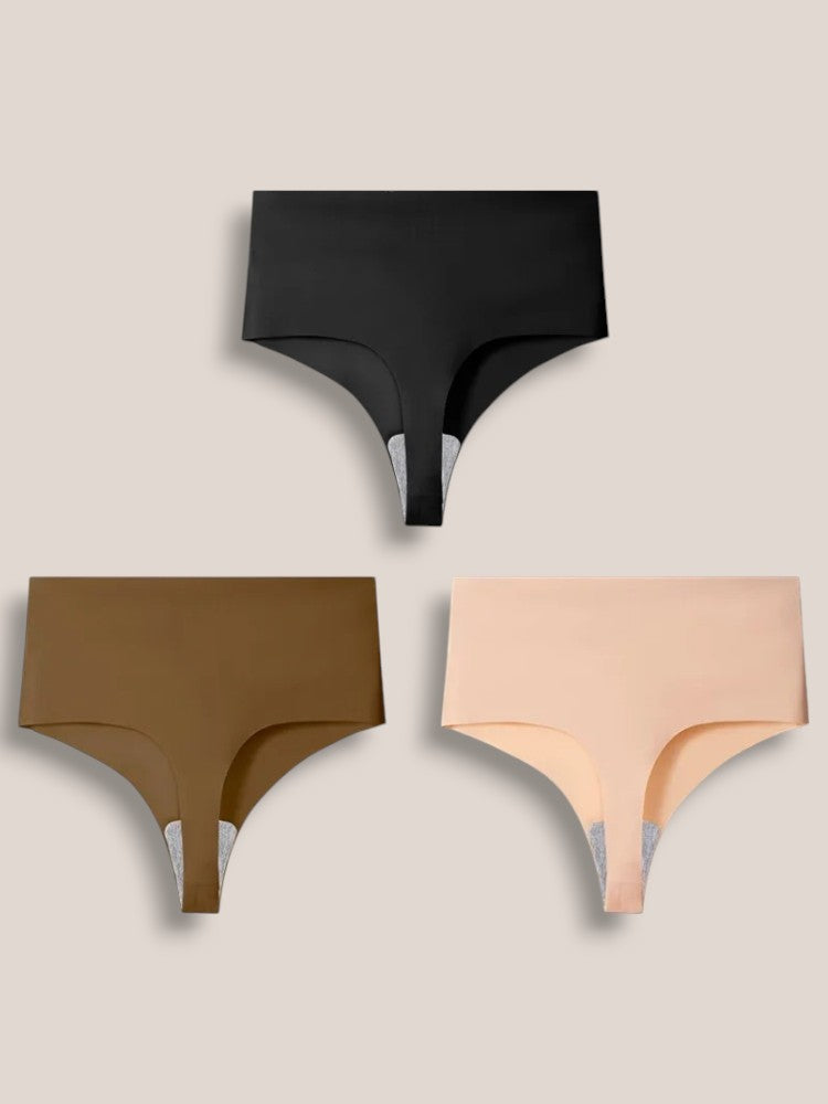 Naadloze High Waist String - Set van 3