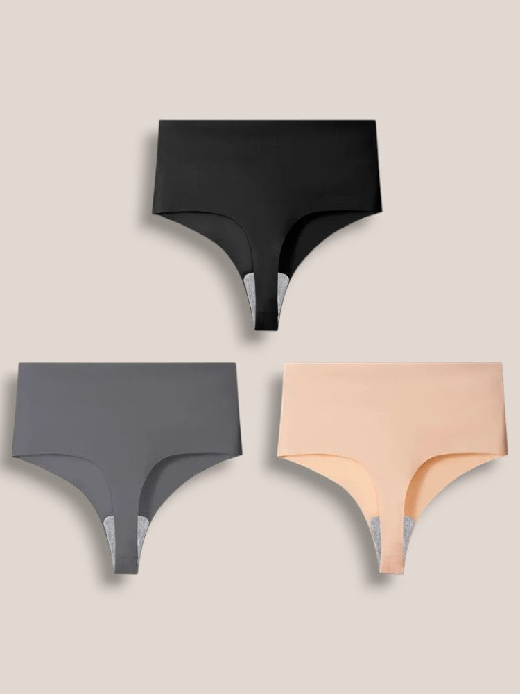 Naadloze High Waist String - Set van 3