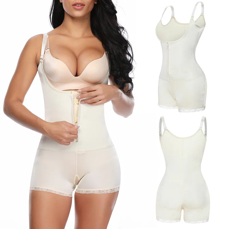Clip en rits full body shaper