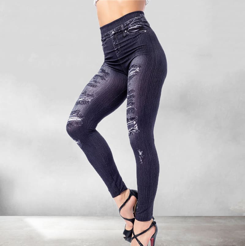 Afslankende Jean-legging 